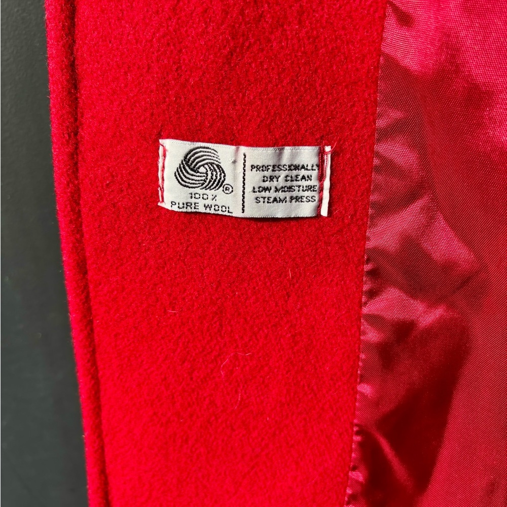 Red Women's Coat - Picture 4 of 7